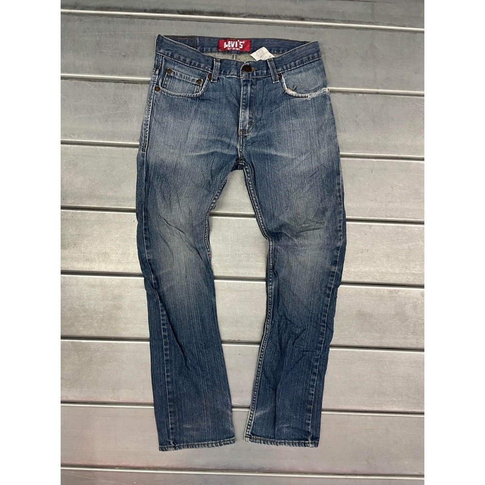 VTG Levis 511 Jeans Womens Size 18 29X29 Blue Medium Wash Denim Skinny‎ Leg